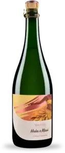 Bottle of Hula o Maui sparkling pineapple wine