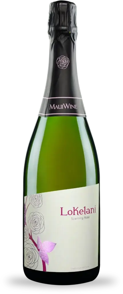 Bottle of Lokelani sparkling rosé