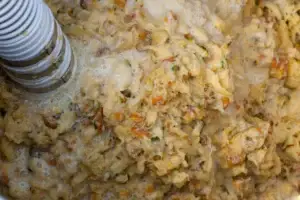 Crushed pineapple pulp during pineapple wine production